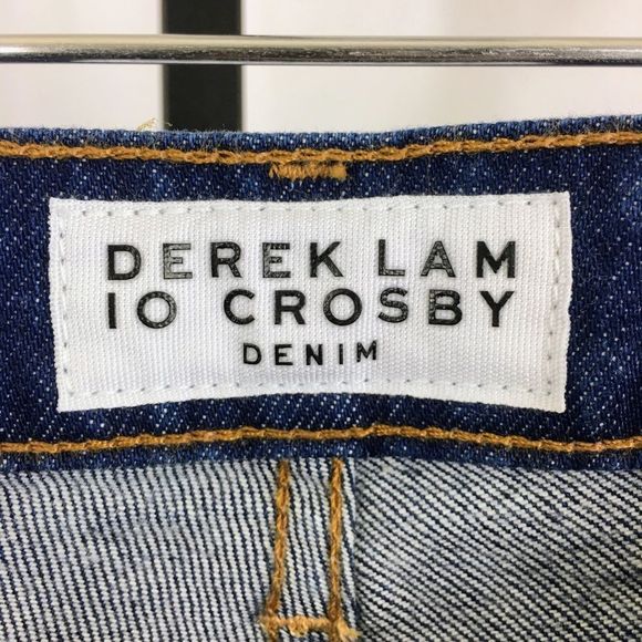 Derek Lam Womens Flare Jeans Two Tone Blue 10 Crosby Jane Flip Flop  Sz 24 x 28 - Picture 9 of 11